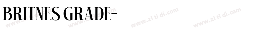 Britnes Grade字体转换